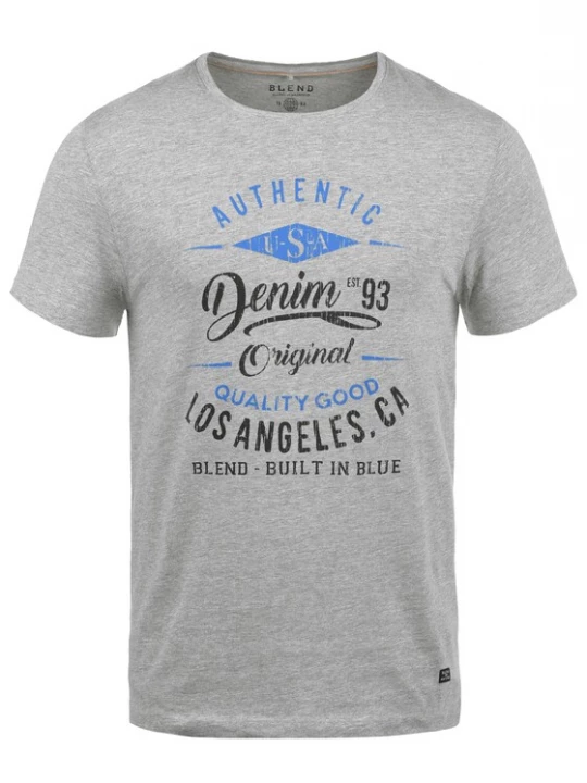 Foto van product BLEND Shirt blauw / grijs / zwart