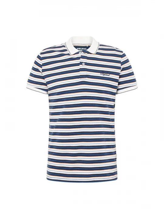 Foto van product BLEND Shirt blauw / wit