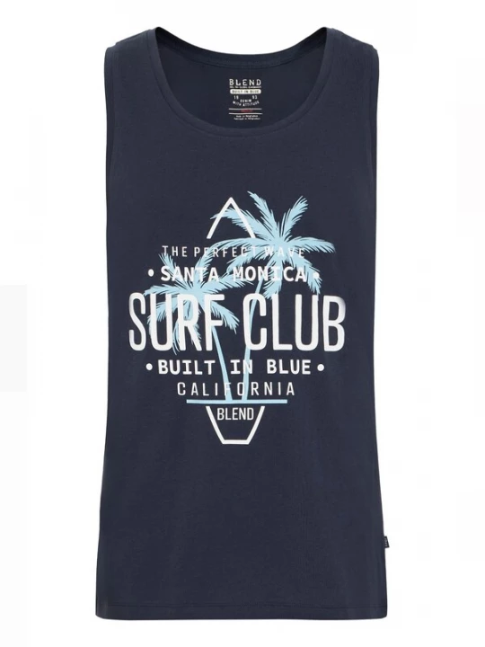 Foto van product BLEND Shirt 'Cali' donkerblauw / wit