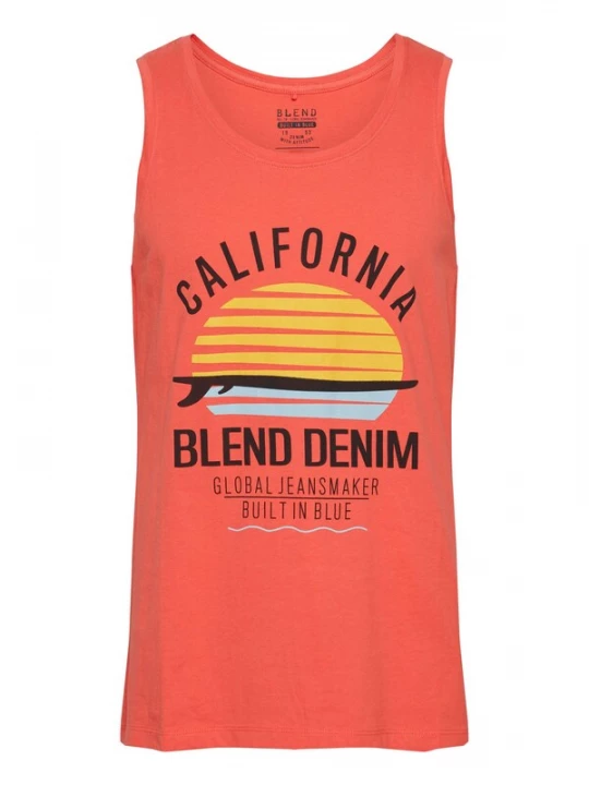 Foto van product BLEND Shirt 'Cali' gemengde kleuren / oranjerood