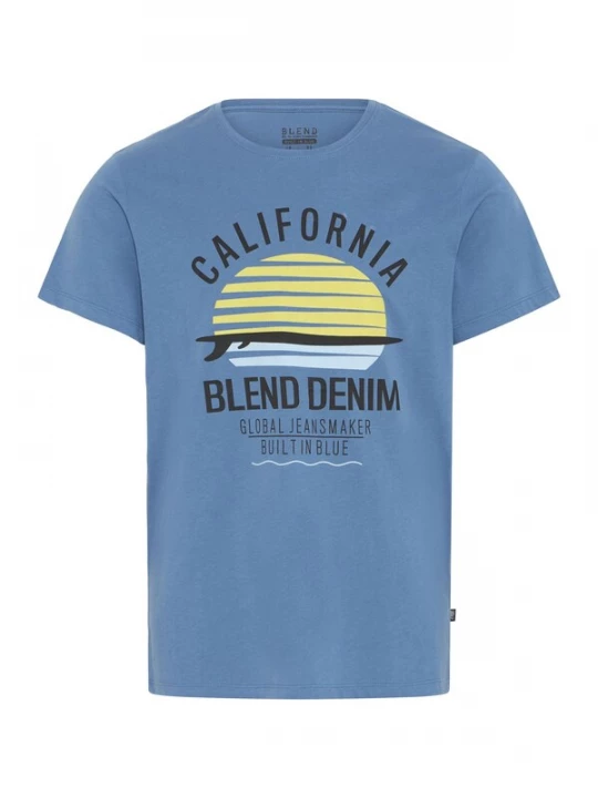 Foto van product BLEND Shirt 'Califo' blauw / geel / zwart