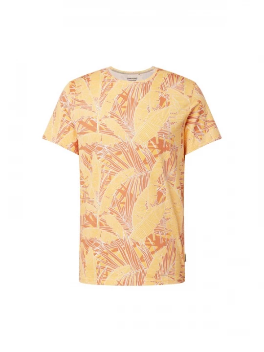 Foto van product BLEND Shirt geel / oranje / wit