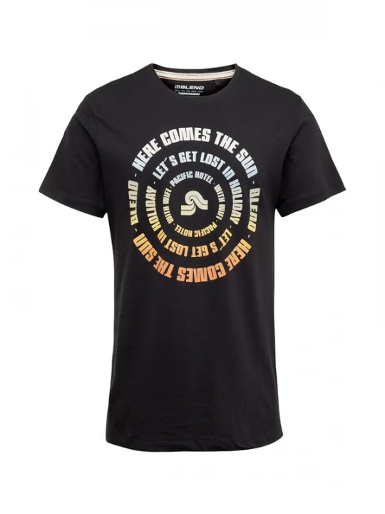 Foto van product BLEND Shirt geel / oranje / zwart / wit