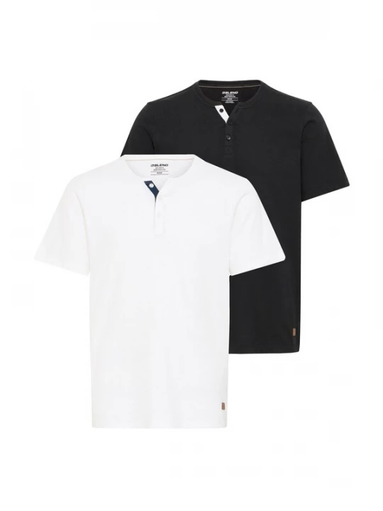 Foto van product BLEND Shirt 'HOLEY' zwart / wit