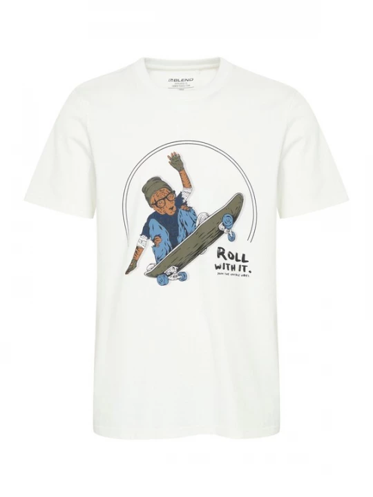 Foto van product BLEND Shirt 'JAVOR' blauw / grijs / wit