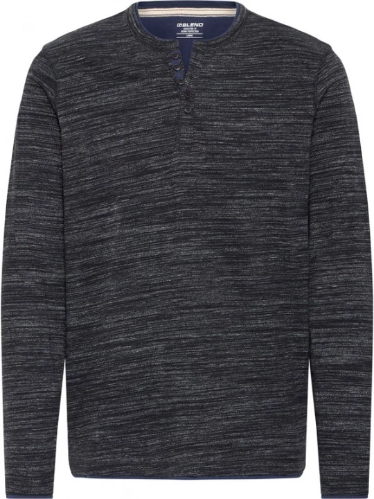 Foto van product BLEND Shirt 'Jeff' antraciet / zwart