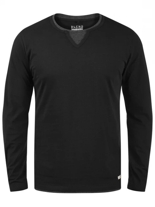 Foto van product BLEND Shirt 'Leonas' zwart