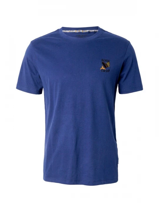 Foto van product BLEND Shirt marine / donkerbruin / geel / zwart