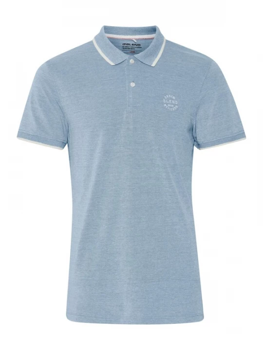 Foto van product BLEND Shirt 'NATE' blauw / wit