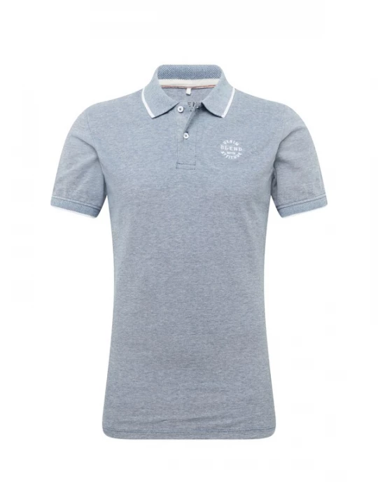 Foto van product BLEND Shirt 'Nate' duifblauw / wit