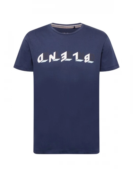 Foto van product BLEND Shirt navy / antraciet / wit