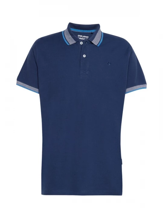 Foto van product BLEND Shirt navy / lichtblauw / wit
