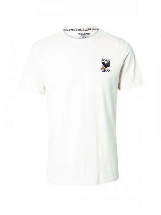 Foto van product BLEND Shirt navy / lichtbruin / zwart / offwhite