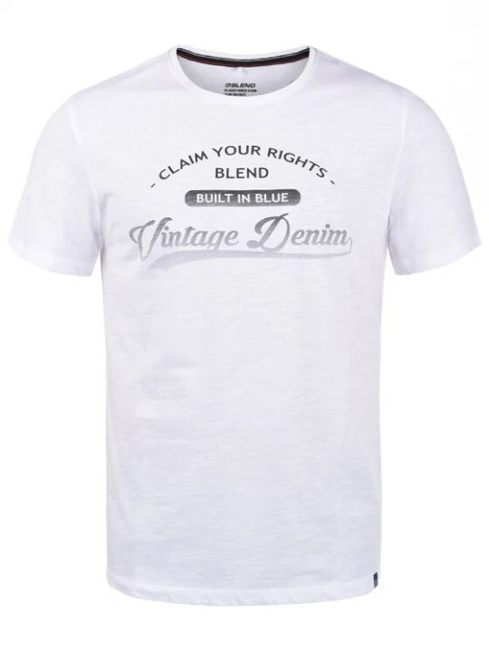 Foto van product BLEND Shirt 'PILO' donkergrijs / wit