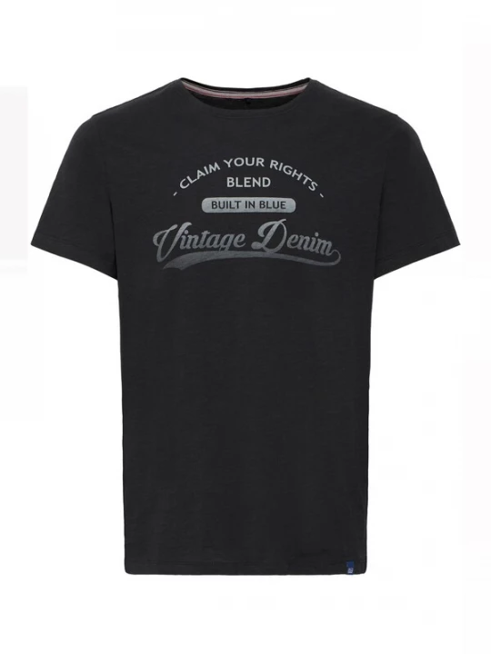Foto van product BLEND Shirt 'PILO' grijs gemêleerd / zwart