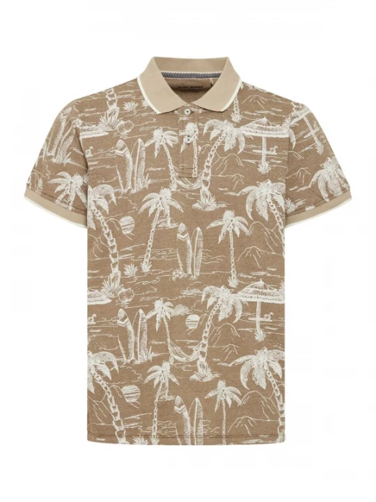 Foto van product BLEND Shirt 'Polo' beige / wit