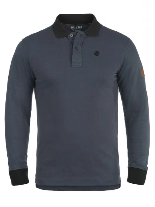 Foto van product BLEND Shirt 'Ralle' camel / antraciet
