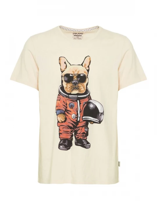 Foto van product BLEND Shirt 'Tee' crème / gemengde kleuren