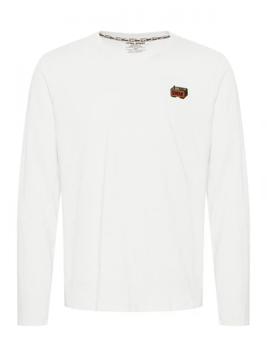 Foto van product BLEND Shirt 'Tee' groen / oranje / wit