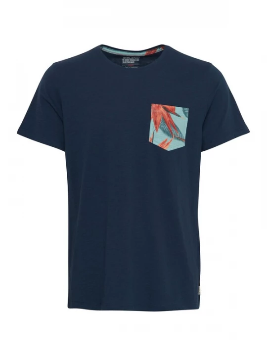 Foto van product BLEND Shirt 'Trop' nachtblauw / roestbruin / jade groen
