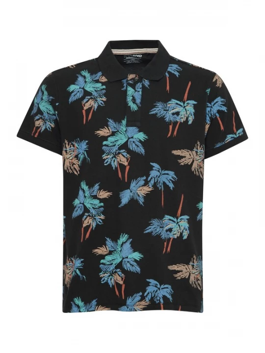 Foto van product BLEND Shirt turquoise / lichtblauw / oranje / donkerrood / zwart