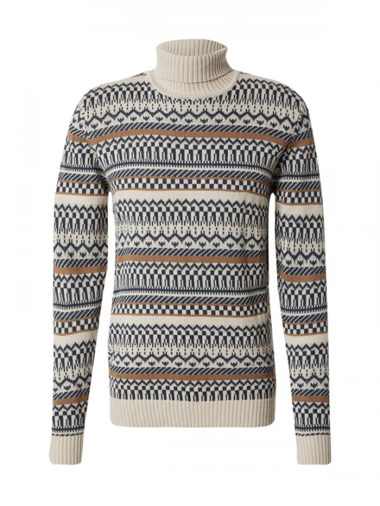Foto van product BLEND Trui beige / camel / navy