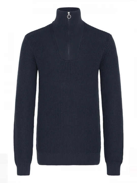 Foto van product BLEND Trui ' BHDENO HALFZIPP ' donkerblauw