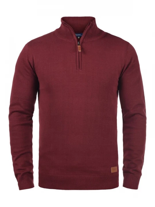Foto van product BLEND Trui 'Robin' bruin / zilvergrijs / bordeaux