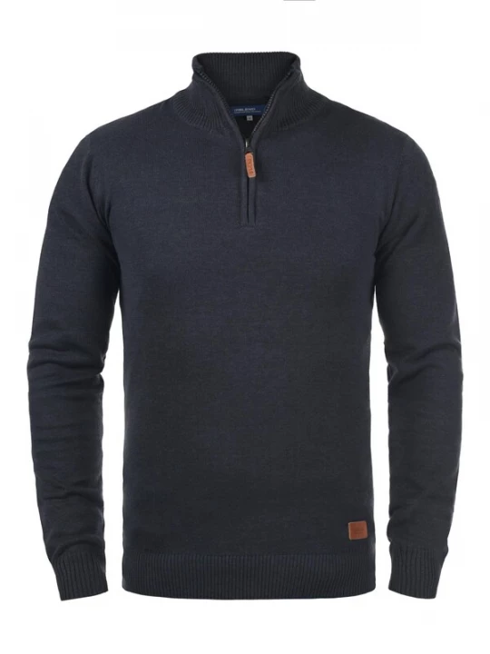 Foto van product BLEND Trui 'Robin' navy / bruin / zilvergrijs