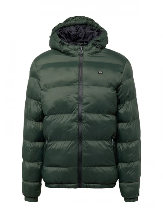 Foto van product BLEND Winterjas donkergroen / zwart / wit