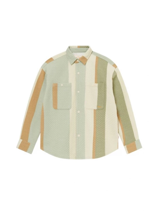 Foto van product BLKVIS Overhemd beige / groen gemêleerd