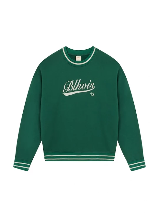 Foto van product BLKVIS Sweatshirt 'Athletics' lichtbeige / donkergroen