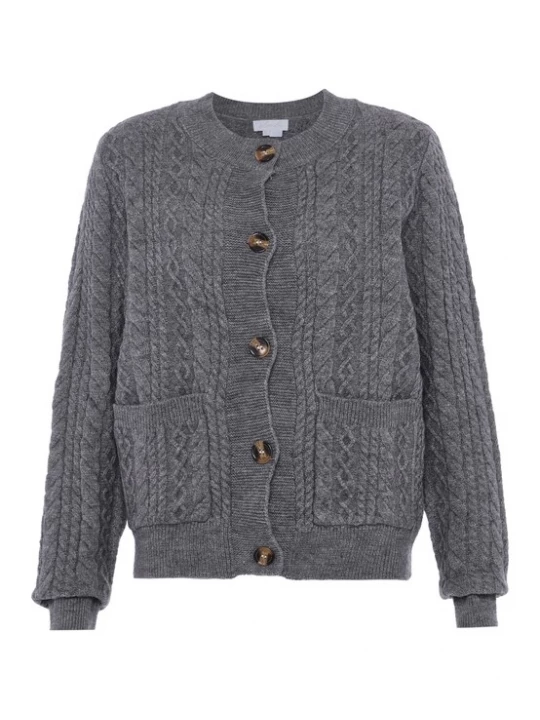 Foto van product BLONDA Gebreid vest grijs