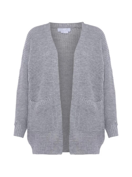Foto van product BLONDA Gebreid vest grijs