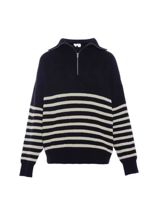 Foto van product BLONDA Trui marine / wit