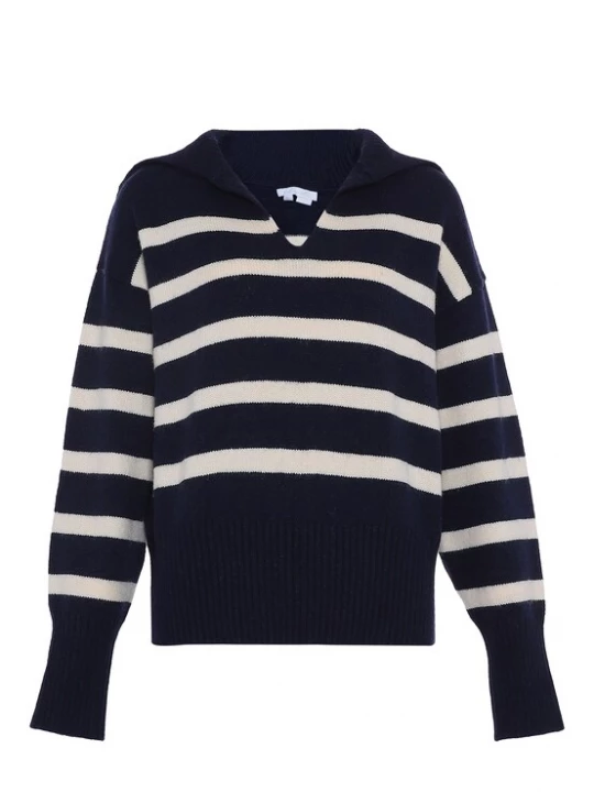 Foto van product BLONDA Trui marine / wit