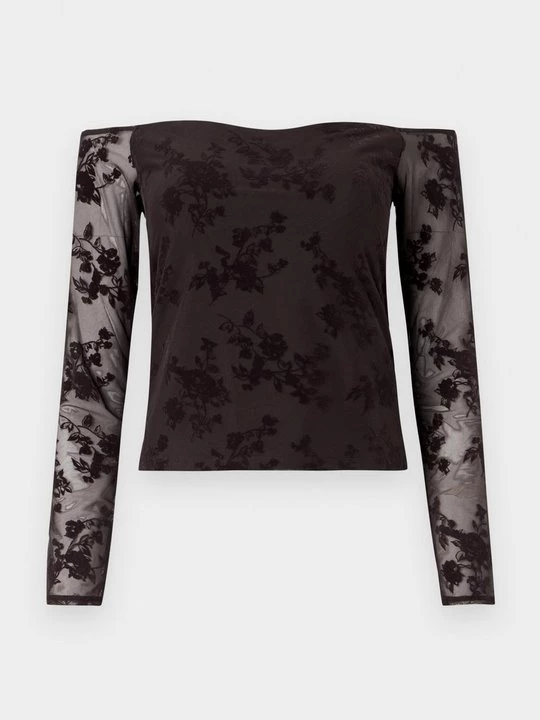 Foto van product Blouse Abercrombie & Fitch donkerbruin