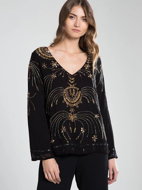 Foto van product Blouse Antik Batik zwart