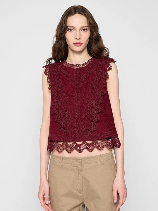 Foto van product Blouse Apart Glamour bordeauxrood