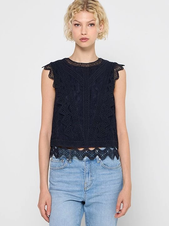 Foto van product Blouse Apart Glamour donkerblauw