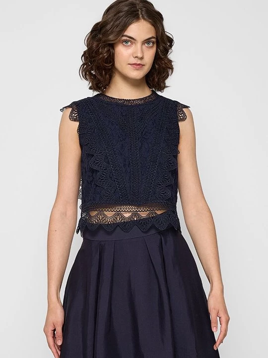 Foto van product Blouse Apart Glamour donkerblauw