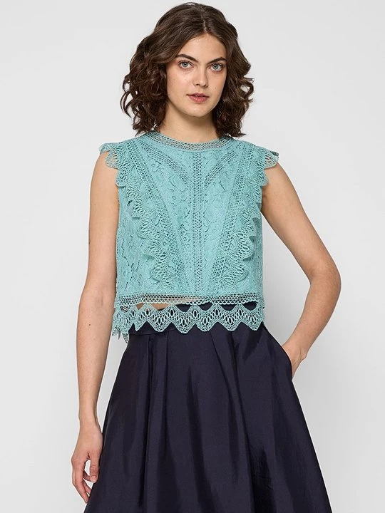 Foto van product Blouse Apart Glamour turquoise