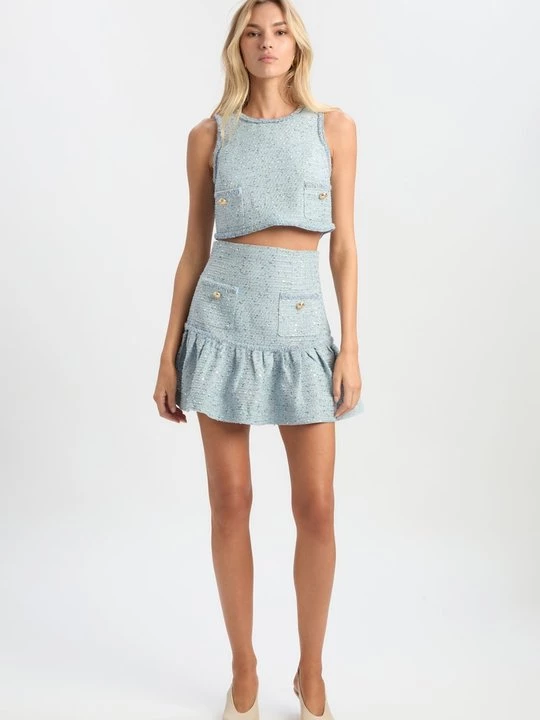 Foto van product Blouse bardot blauw
