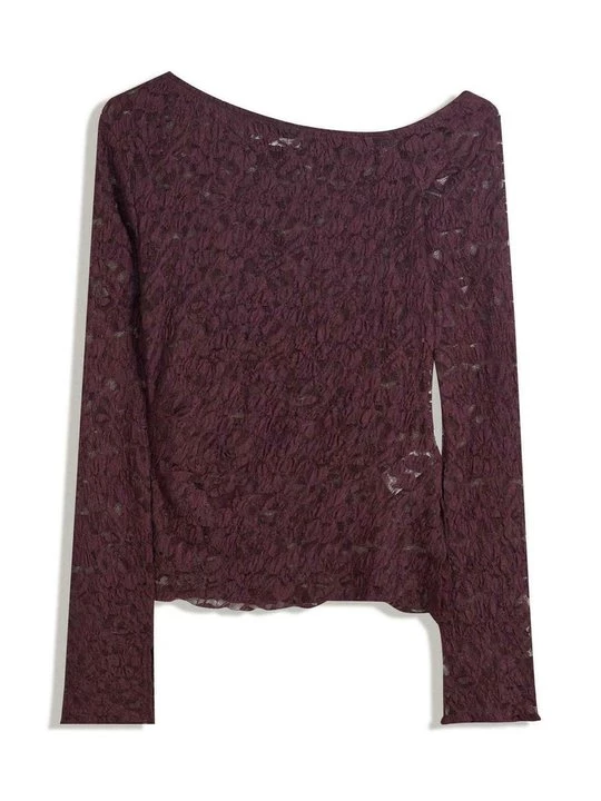 Foto van product Blouse Bershka bordeauxrood