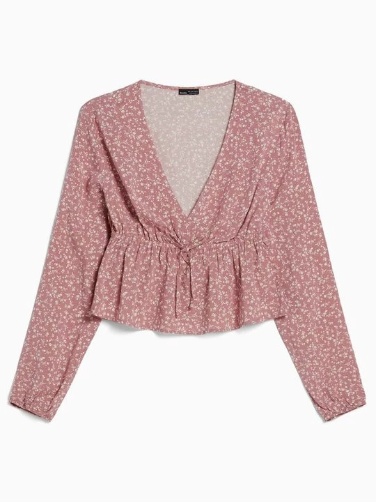 Foto van product Blouse Bershka donkerroze