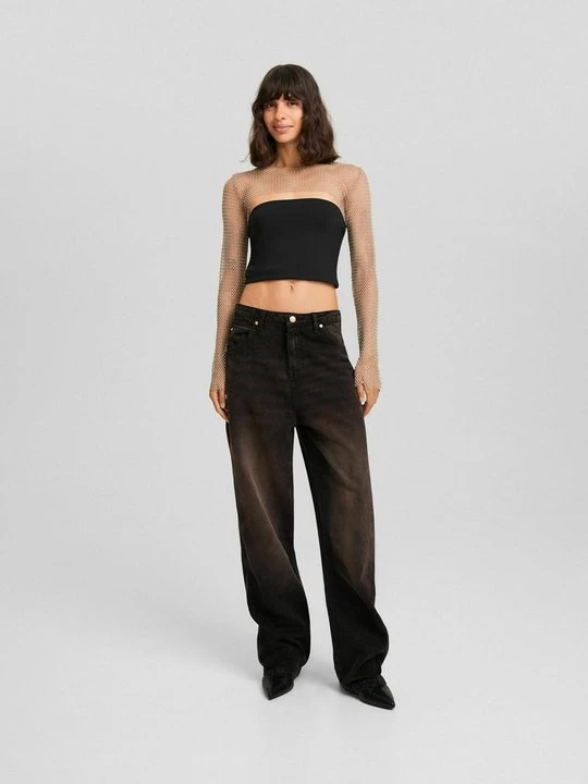 Foto van product Blouse Bershka donkerroze