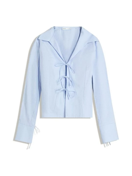 Foto van product Blouse Bershka lichtblauw