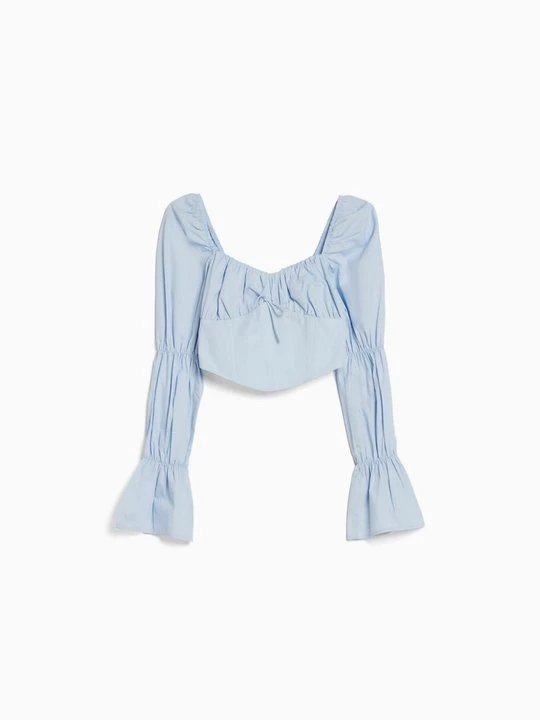 Foto van product Blouse Bershka lichtblauw