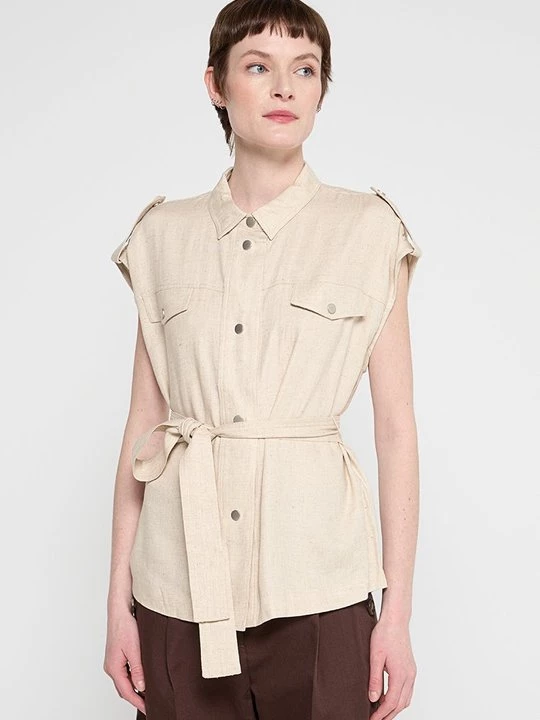 Foto van product Blouse Bruuns Bazaar lichtgrijs