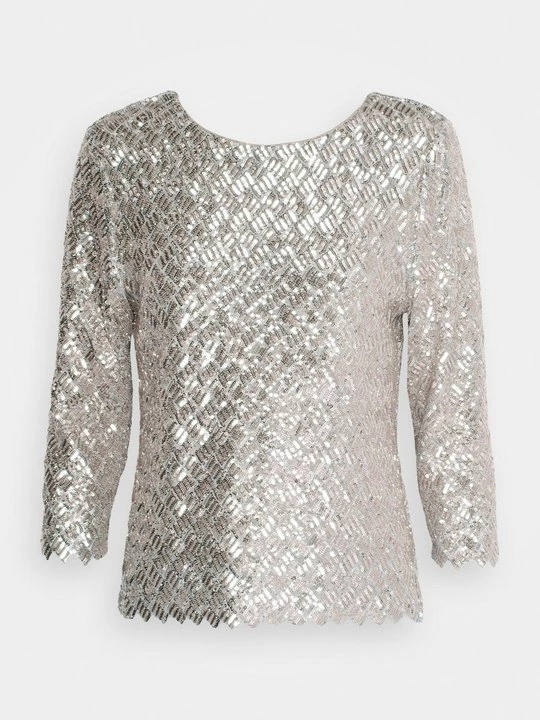 Foto van product Blouse Bruuns Bazaar zilverkleurig
